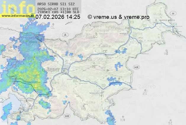 Radarska karta padavin