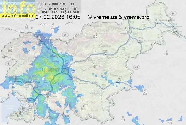 Radarska karta padavin