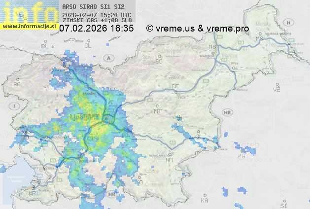Radarska karta padavin