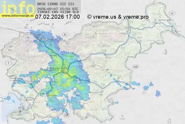 Radarska karta padavin