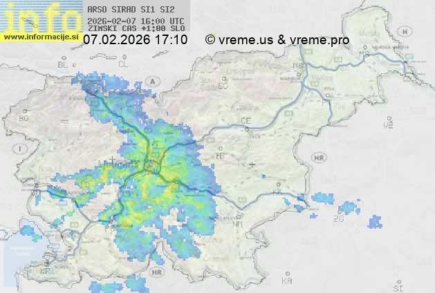 Radarska karta padavin