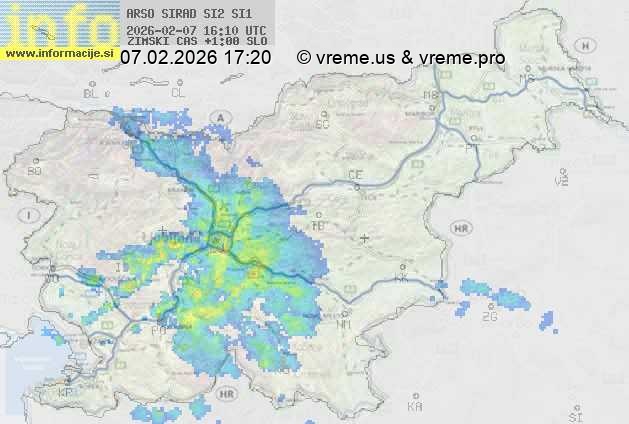 Radarska karta padavin