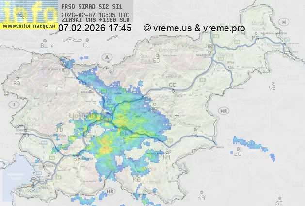Radarska karta padavin