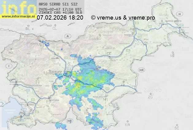 Radarska karta padavin
