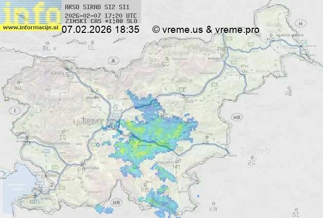 Radarska karta padavin