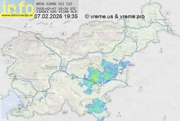 Radarska karta padavin