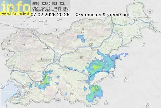 Radarska karta padavin