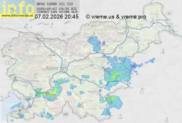 Radarska karta padavin