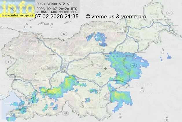 Radarska karta padavin