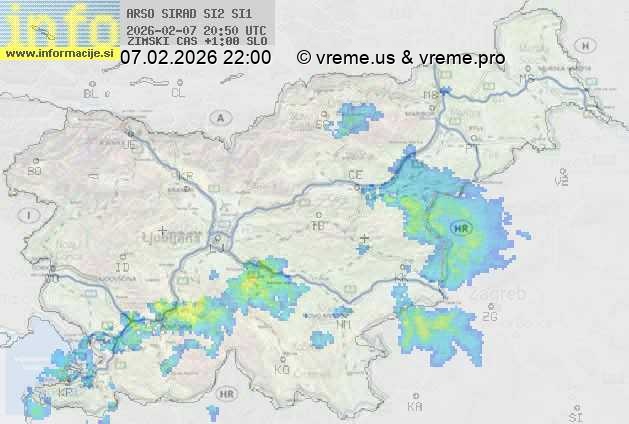 Radarska karta padavin