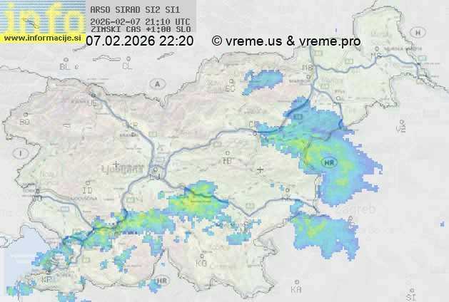 Radarska karta padavin