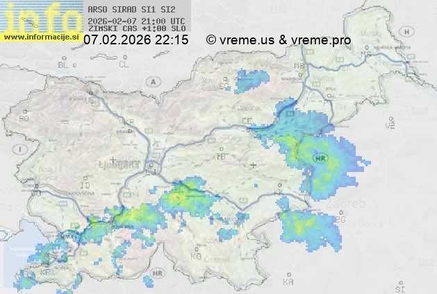 Radarska karta padavin