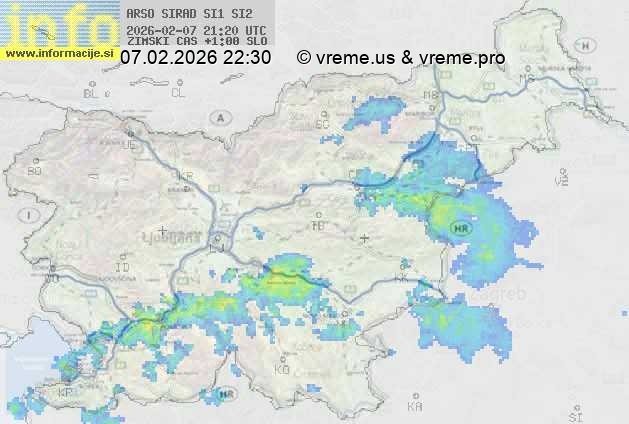Radarska karta padavin