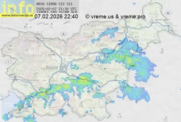 Radarska karta padavin