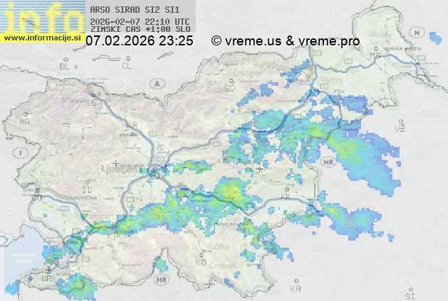 Radarska karta padavin