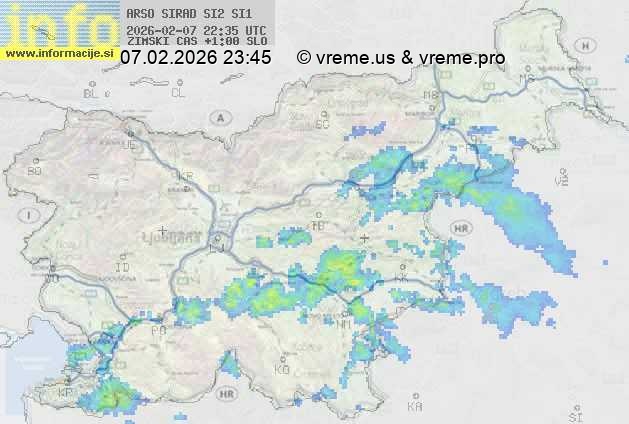 Radarska karta padavin