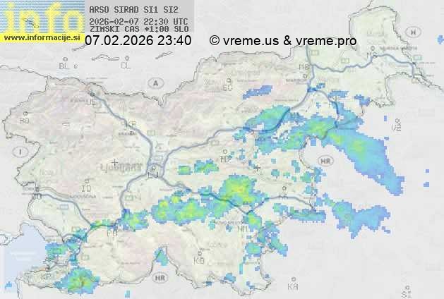 Radarska karta padavin