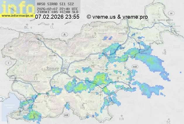 Radarska karta padavin