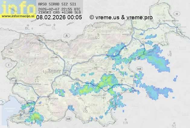 Radarska karta padavin