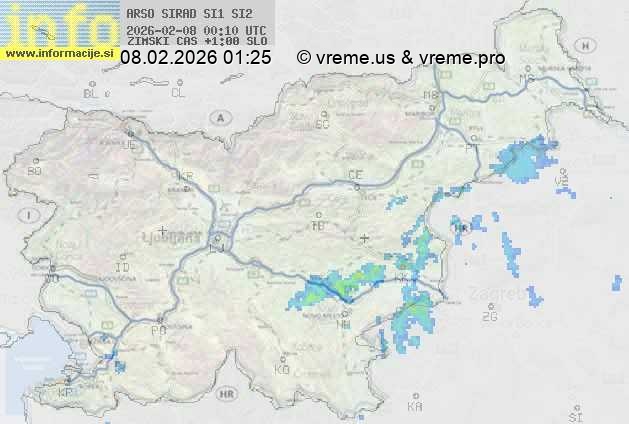 Radarska karta padavin