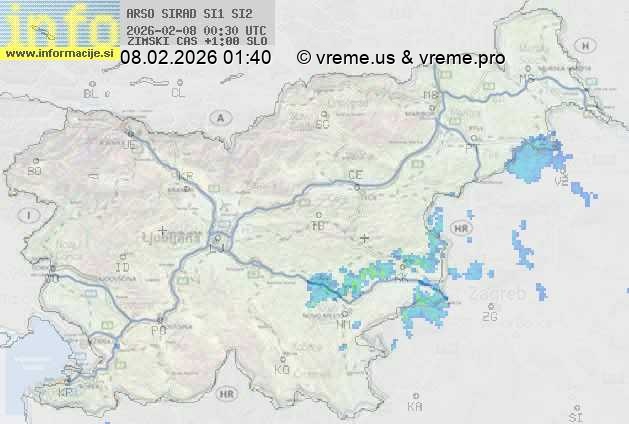 Radarska karta padavin