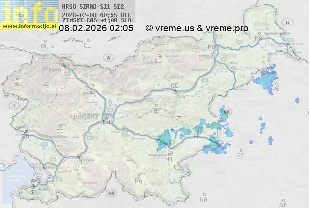 Radarska karta padavin