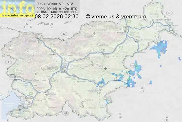 Radarska karta padavin