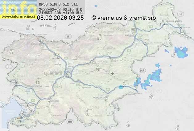 Radarska karta padavin