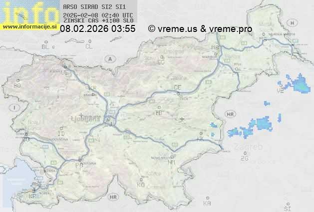 Radarska karta padavin