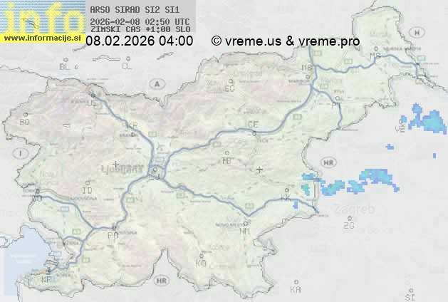 Radarska karta padavin