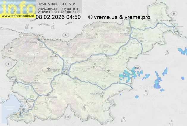 Radarska karta padavin