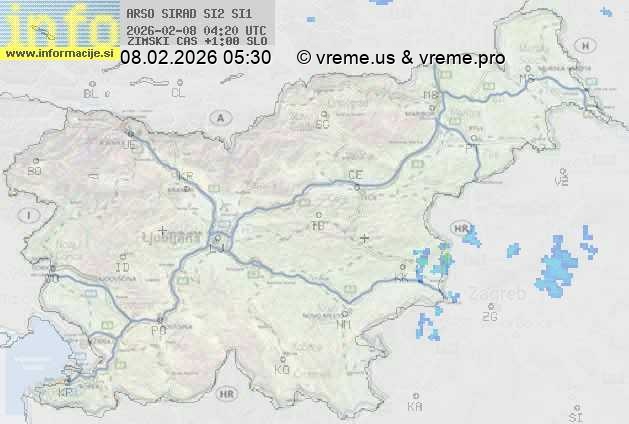 Radarska karta padavin