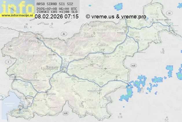 Radarska karta padavin