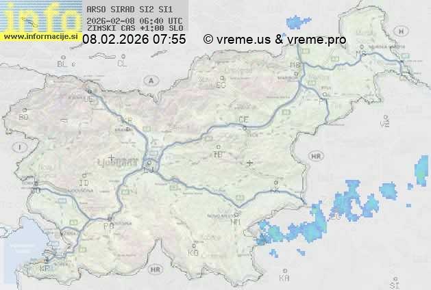 Radarska karta padavin