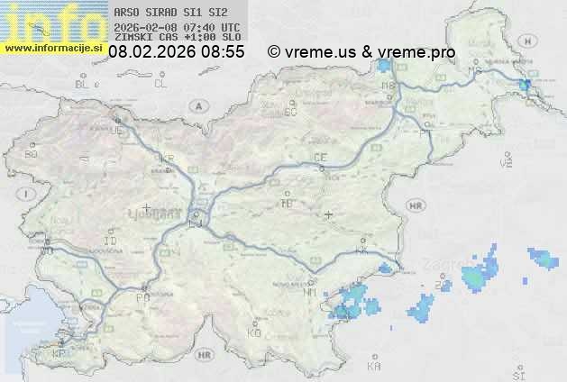 Radarska karta padavin