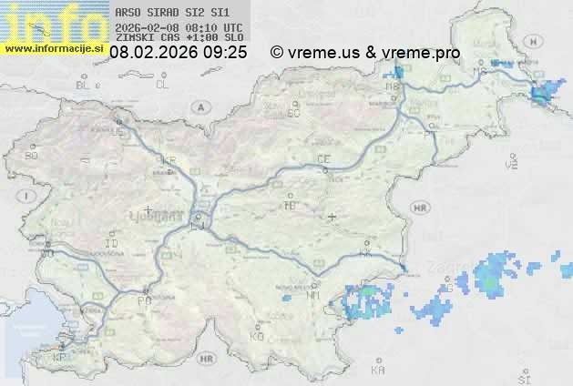 Radarska karta padavin