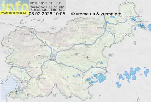 Radarska karta padavin