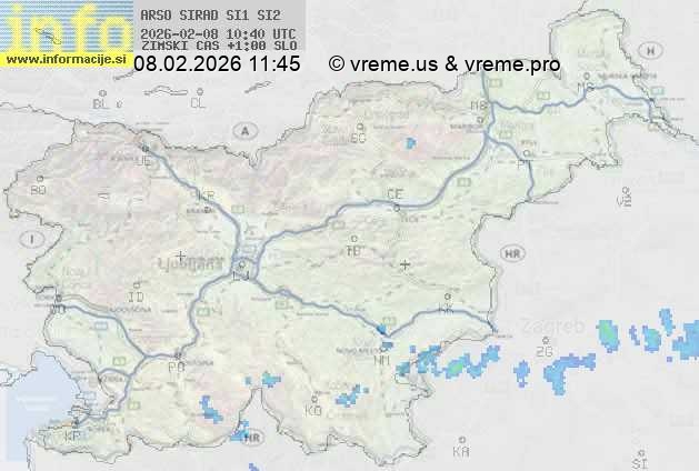 Radarska karta padavin