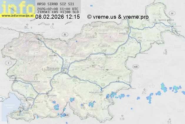 Radarska karta padavin