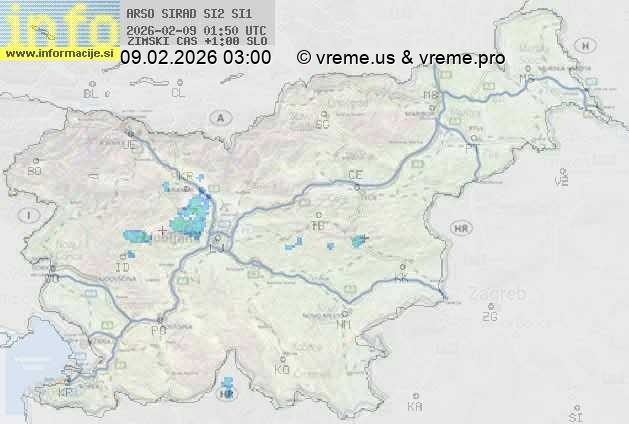 Radarska karta padavin