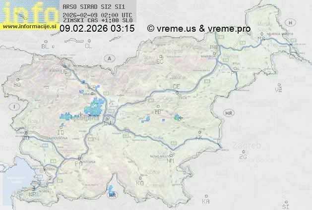 Radarska karta padavin