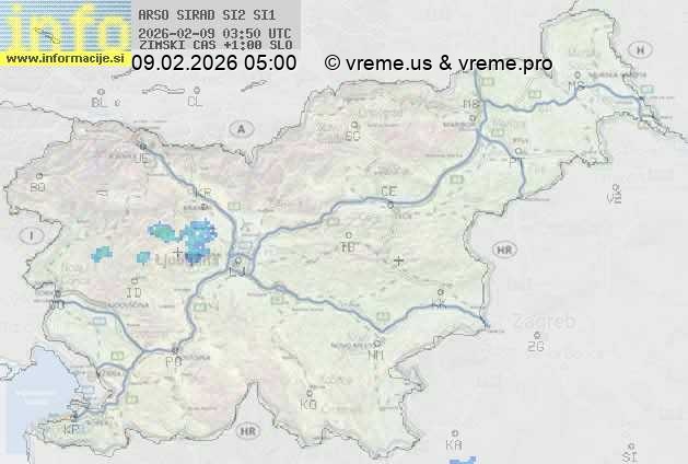 Radarska karta padavin