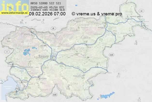 Radarska karta padavin