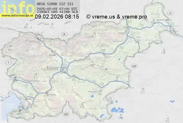 Radarska karta padavin