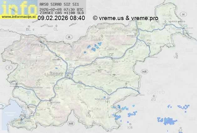 Radarska karta padavin