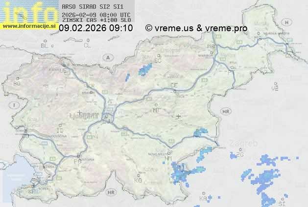 Radarska karta padavin