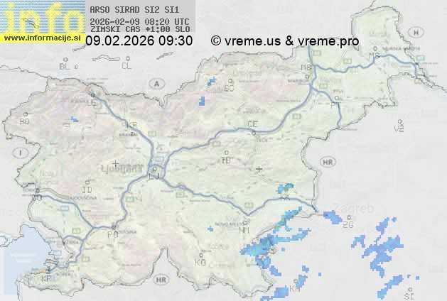 Radarska karta padavin