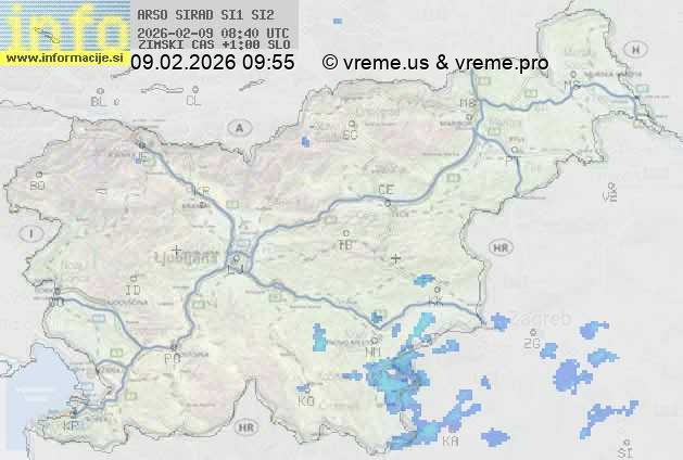 Radarska karta padavin