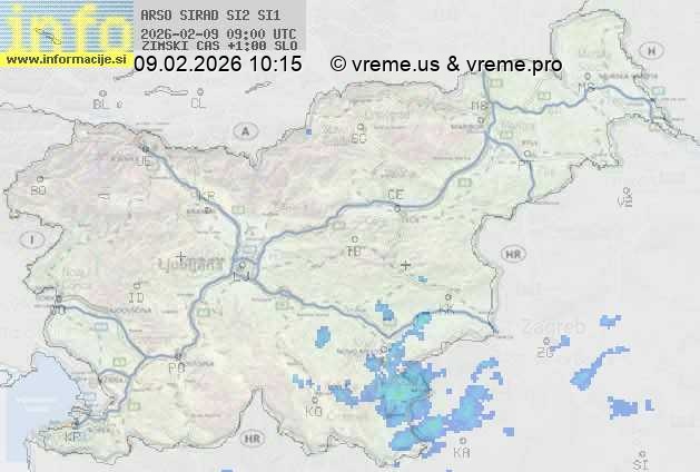 Radarska karta padavin