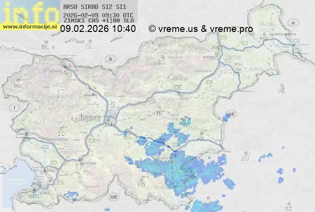 Radarska karta padavin